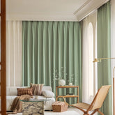 Vera Sage Green Blackout Thermal Custom Curtain